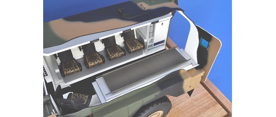 Bushmaster Ambulance Variant Cutaway Model